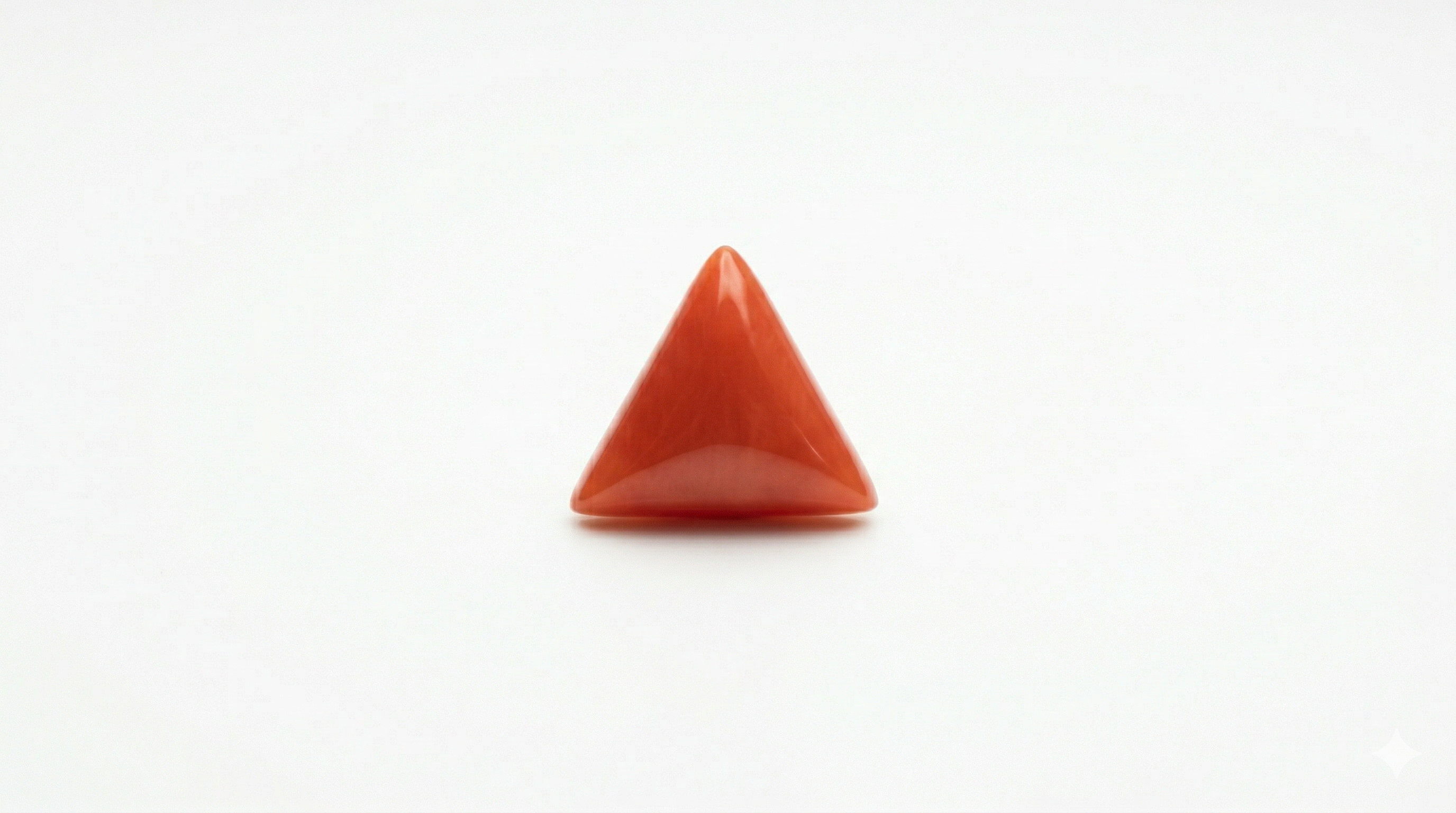 6 Ratti Triangular Red Coral