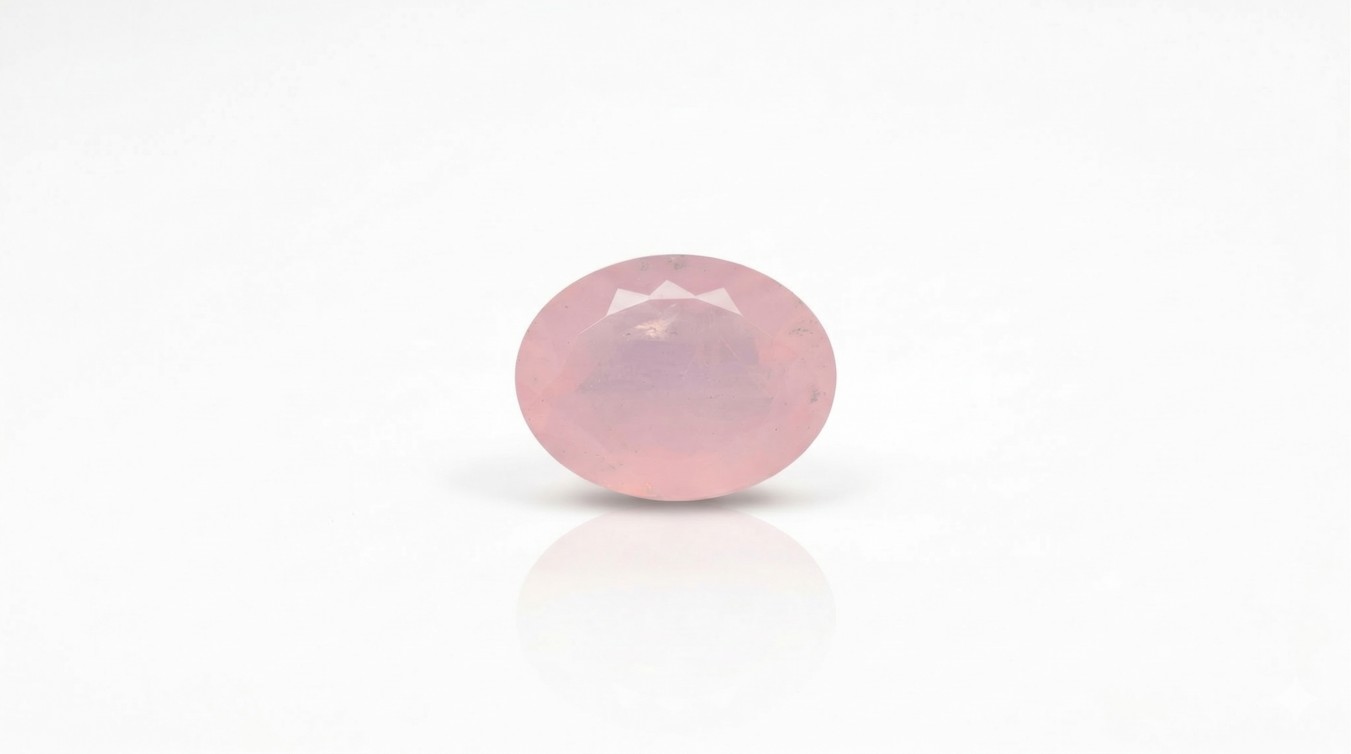 Rose quartz crystal